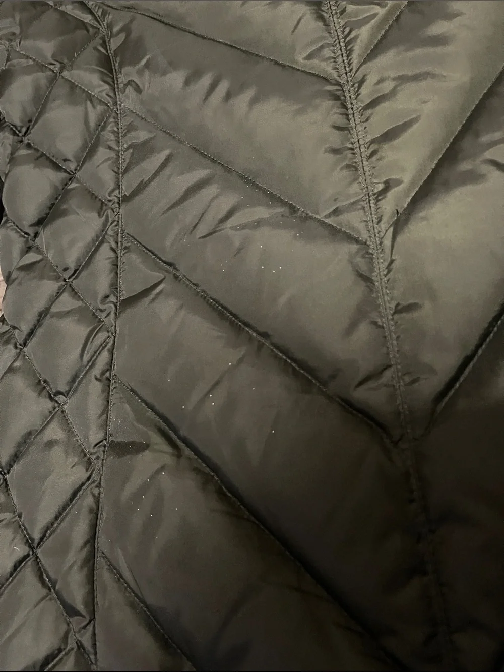 Michael Kors Women's Green Quilted Hooded Puffer Coat M - Picture 9 of 9